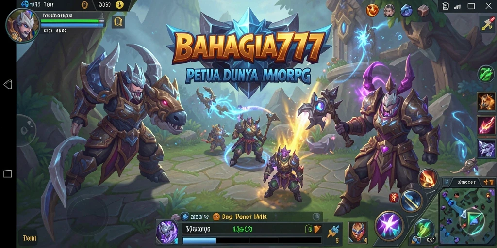 Screenshot menampilkan gameplay seru dalam dunia MMORPG BAHAGIA777.