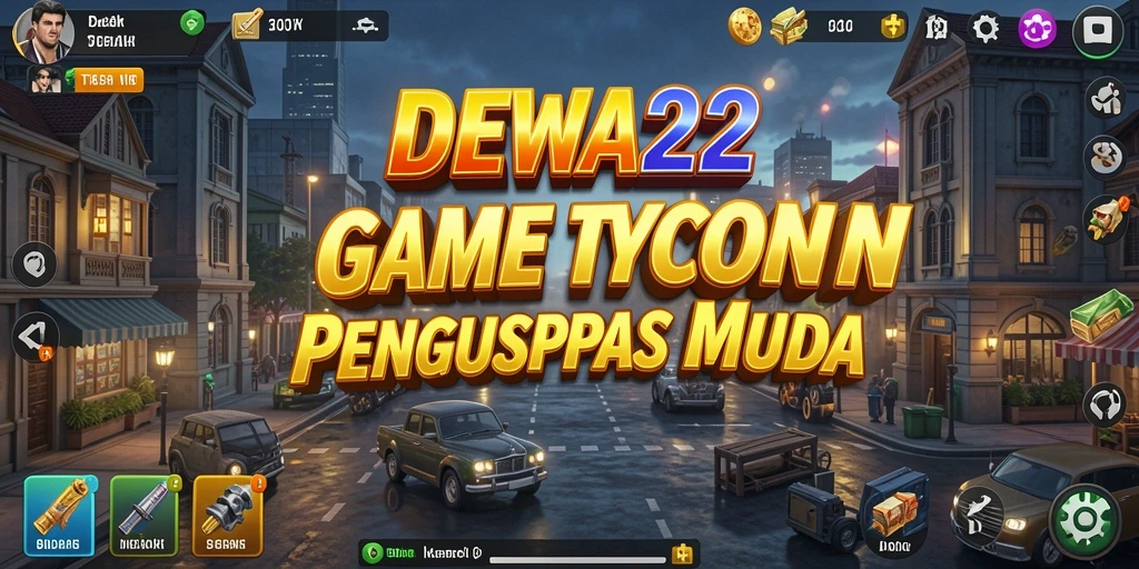 Screenshot DEWA22 menampilkan pemain yang aktif mengelola bisnis Tycoon.