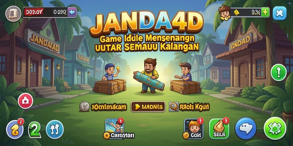 Screenshot JANDA4D menampilkan gameplay Idle yang menarik dan interaktif.