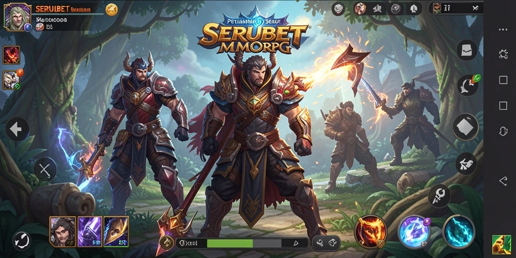 Tampilan gameplay SERUBET yang menegangkan dan mendebarkan.
