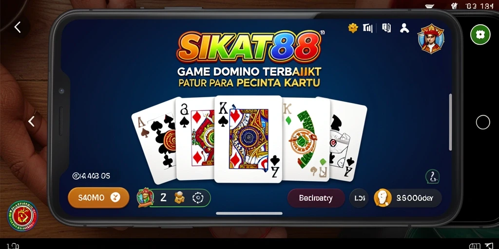 Tampilan gameplay seru SIKAT88 saat memainkan Domino.